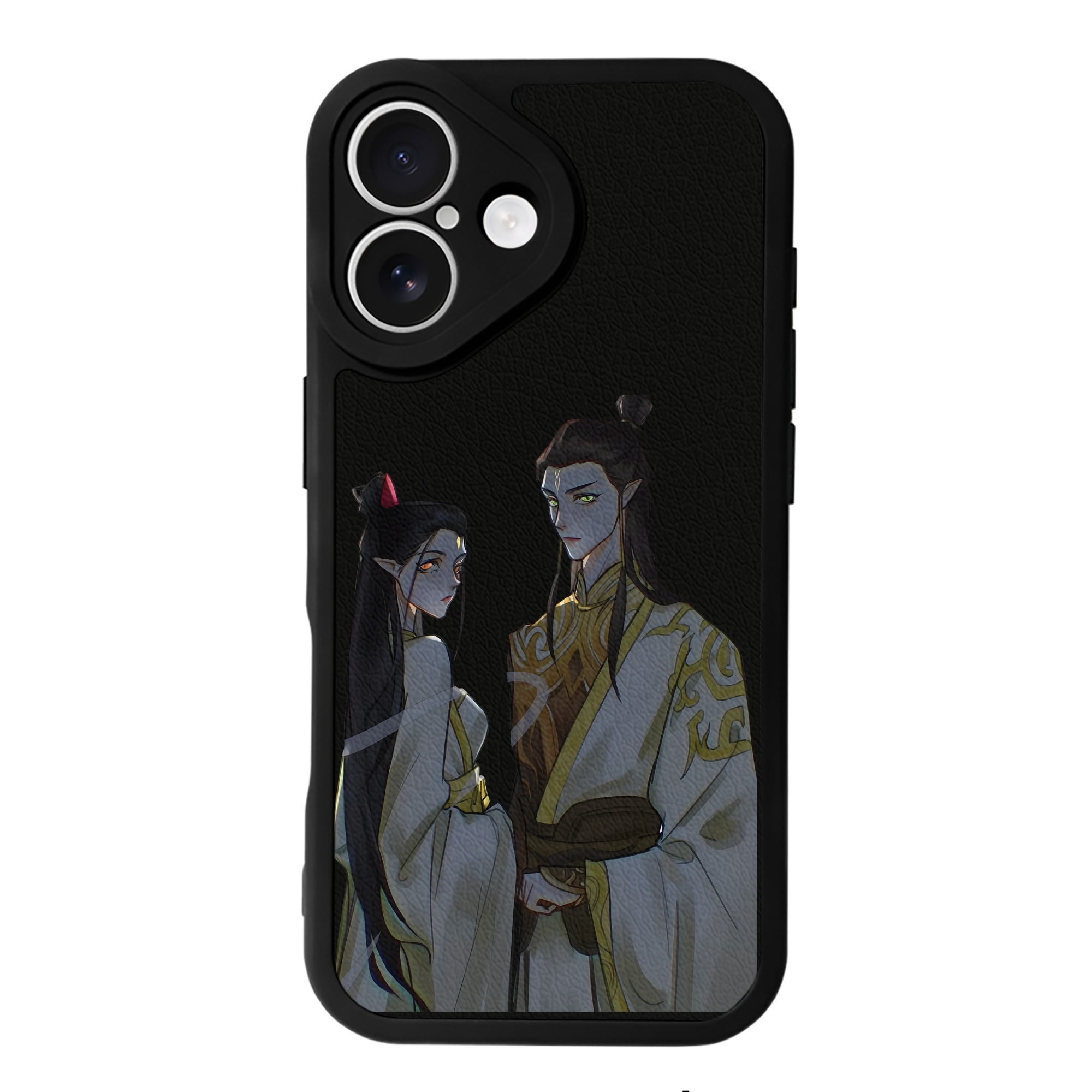 （画像用） Ne Zha 2 ナタ 魔童の大暴れ 【iPhone 16シリーズ対応】シリコンスマホケース（レザー調） 材質：シリコン